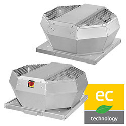 Strešné ventilátory DVA-EC